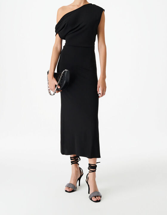 PILAR LONG ASYMMETRICAL DRESS
